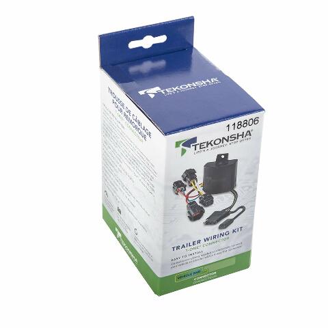 Tekonsha T-One® T-Connector Harness, 4-Way Flat, Compatible with Select Ford Edge