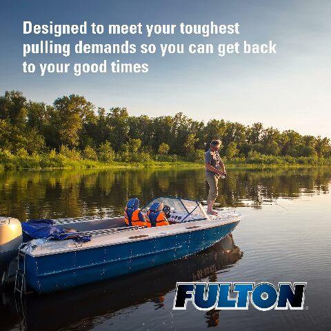 Fulton 1413230134 F2 Marine Trailer Jack, 2,000 lbs. Lift Capacity, Sidewind, Bolt-On Side Mount, 10 Inch Travel