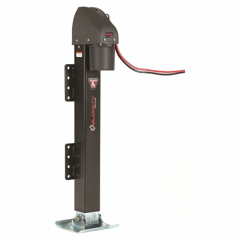 Bulldog Cases Reese 185400 Bulldog Velocity Series Powered Trailer Jack, Side Mount, 12,000 lbs. Support Capacity, Bolt-On, 24' Travel