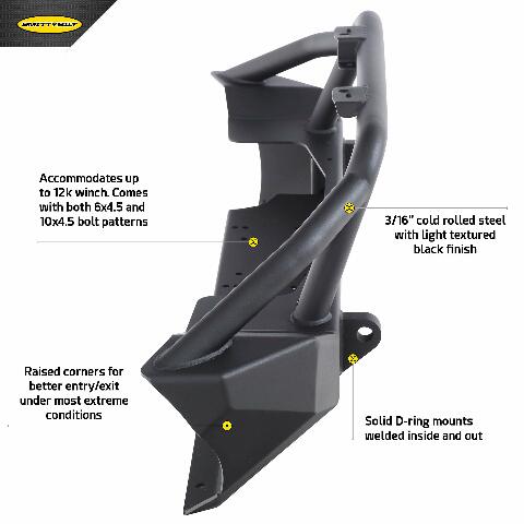 Smittybilt 77806 XRC GEN1 Front Bumper for Jeep JL and JT