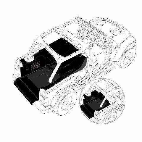 Smittybilt 87401 GEAR Cargo Liner Fits 18-20 Wrangler (JL)