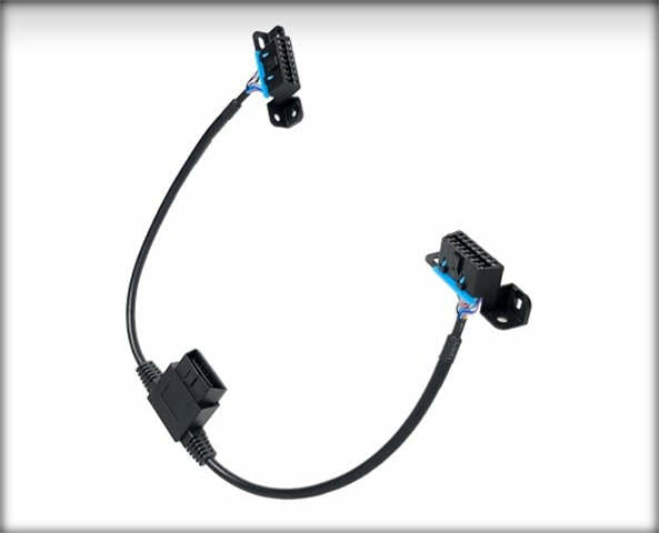 Obdii pass through splitter 2 female and 1 male with 1 ft leads