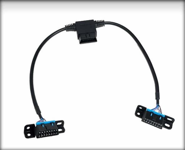 Obdii pass through splitter 2 female and 1 male with 1 ft leads