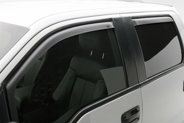 EGR 561391 In-Channel Window Visors Compatible with 2015-2022 Chevy Colorado Trucks - Dark Smoked Acrylic, Front Pair Only, All Weather Protection