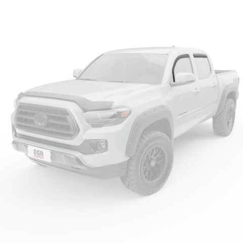 EGR 575085 in-Channel Window Visors Front and Rear Set, Matte Black Finish, Compatible with Select Toyota Models