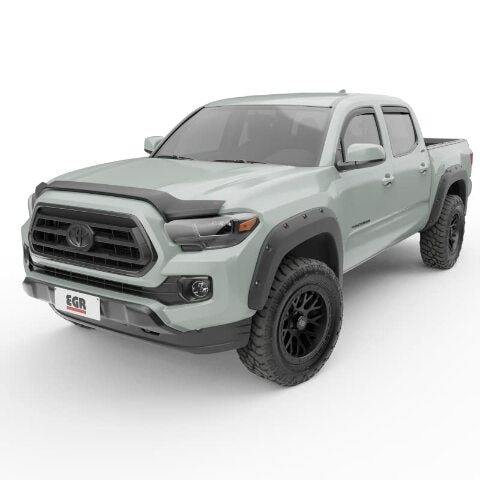 EGR 575085 in-Channel Window Visors Front and Rear Set, Matte Black Finish, Compatible with Select Toyota Models