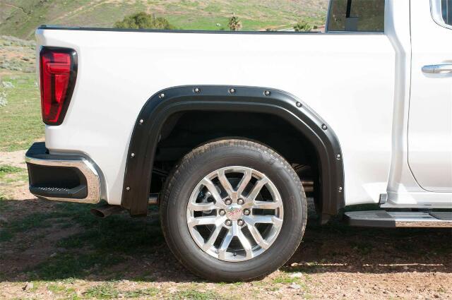 EGR 791794 bolt-on look fender flare set, matte black finish, compatible with select GMC Sierra models