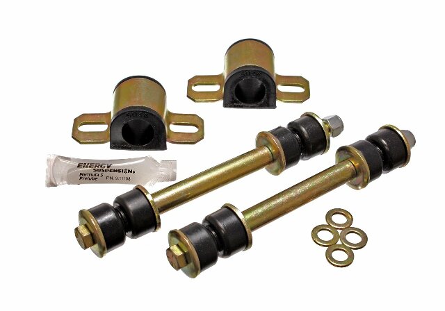 Energy Suspension 7.5108G 23mm Front Sway Bar Bushing Set , Black