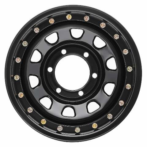 Pro Comp Wheels 252-5883 Rock Crawler Series 252 Black D-Window Wheel
