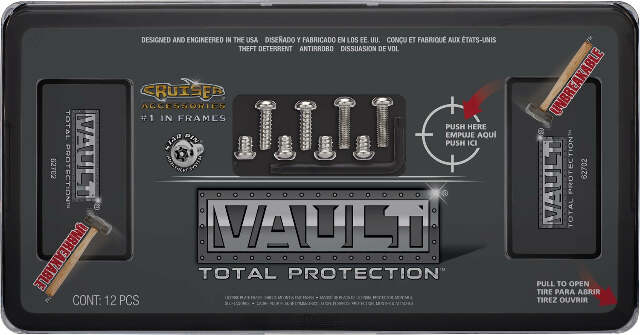 Cruiser Accessories 62702 License Plate Frame/Shield Combos