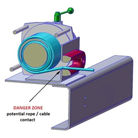 Factor 55 00016 Winch Hubs and Fairlead (Hawse Fairlead 1.0 1.0 Inch Thick)