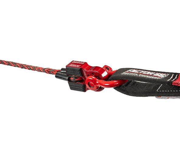 Factor55 00050-01 Flatlink Original Folding Winch Shackle Bracket Max Load Rating 16,000 lb Ultimate Failure Greater Than 40,000 lb Ideal Compatible with 4x4 Off Road Adventures – Red