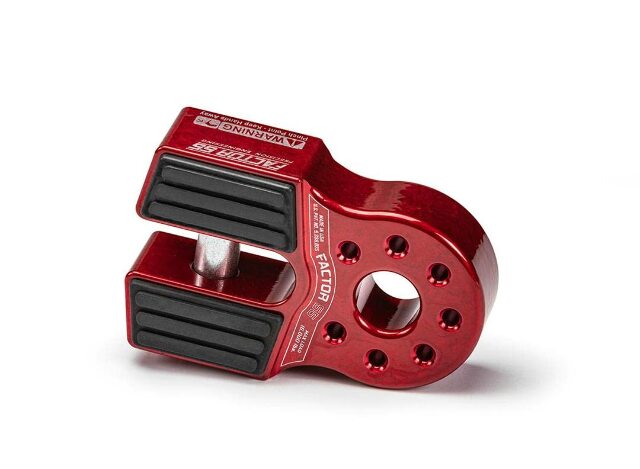 Factor55 00050-01 Flatlink Original Folding Winch Shackle Bracket Max Load Rating 16,000 lb Ultimate Failure Greater Than 40,000 lb Ideal Compatible with 4x4 Off Road Adventures – Red