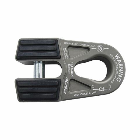 Factor 55 00080-06 Flatlink E (Expert) Replaces Conventional Winch Hook with a Stronger Shackle/D-Ring Mount Maximum Load 16,000 lb Ultimate Failure Greater Than 40,000 lb – Gray