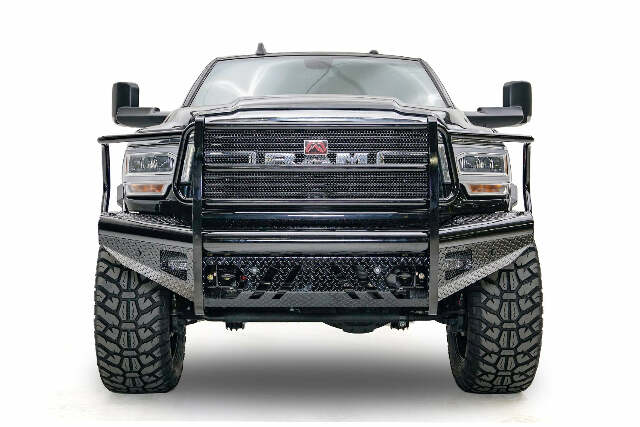 Fab Fours DR19-S4460-1 Black Steel Front Bumper Fits 19-20 2500 3500