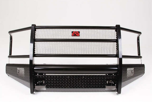 Fab Fours FF15-K3250-1 Black Steel Front Bumper Fits 15-17 F-150