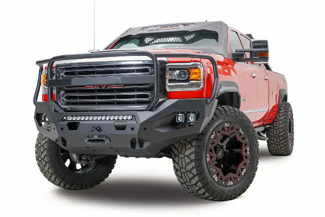 Fab Fours GM15-X2850-1 Matrix Front Bumper Fits Sierra 2500 HD Sierra 3500 HD