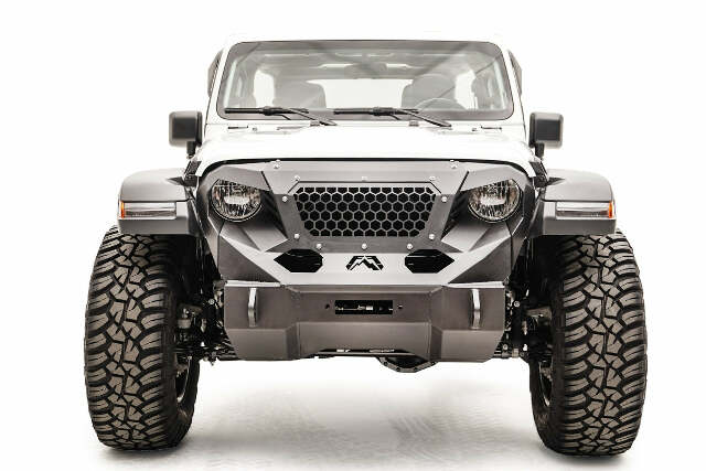 Fab Fours GR4650-1 Grumper Front Bumper Fits 18-20 Wrangler (JL)