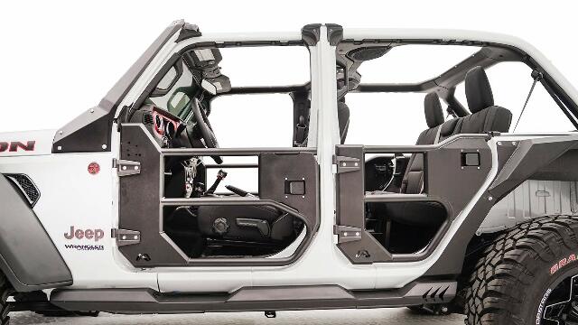 Fab Fours JL1033-1 Half Tube Doors Fits 18-20 Gladiator Wrangler (JL)