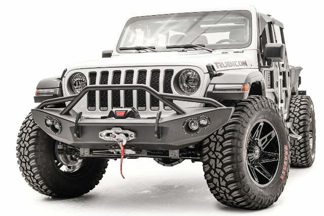 Fab Fours JL18-B4652-1 Lifestyle Winch Bumper Fits 18-20 Gladiator Wrangler (JL)