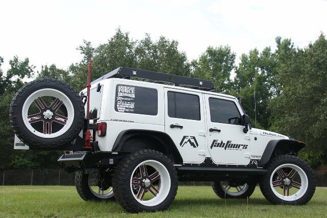 Fab Fours JP-Y1261T-1 Off The Door Tire Carrier Fits 07-18 Wrangler (JK)