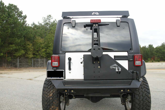 Fab Fours JP-Y1261T-1 Off The Door Tire Carrier Fits 07-18 Wrangler (JK)