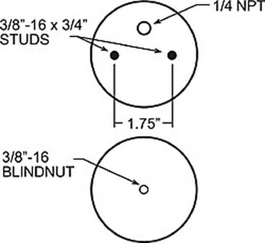 Firestone (6781) Ride-Rite Replacement Bellow 267C (For Kit PN 2071/2100 / 2153/2170) (W217606781)