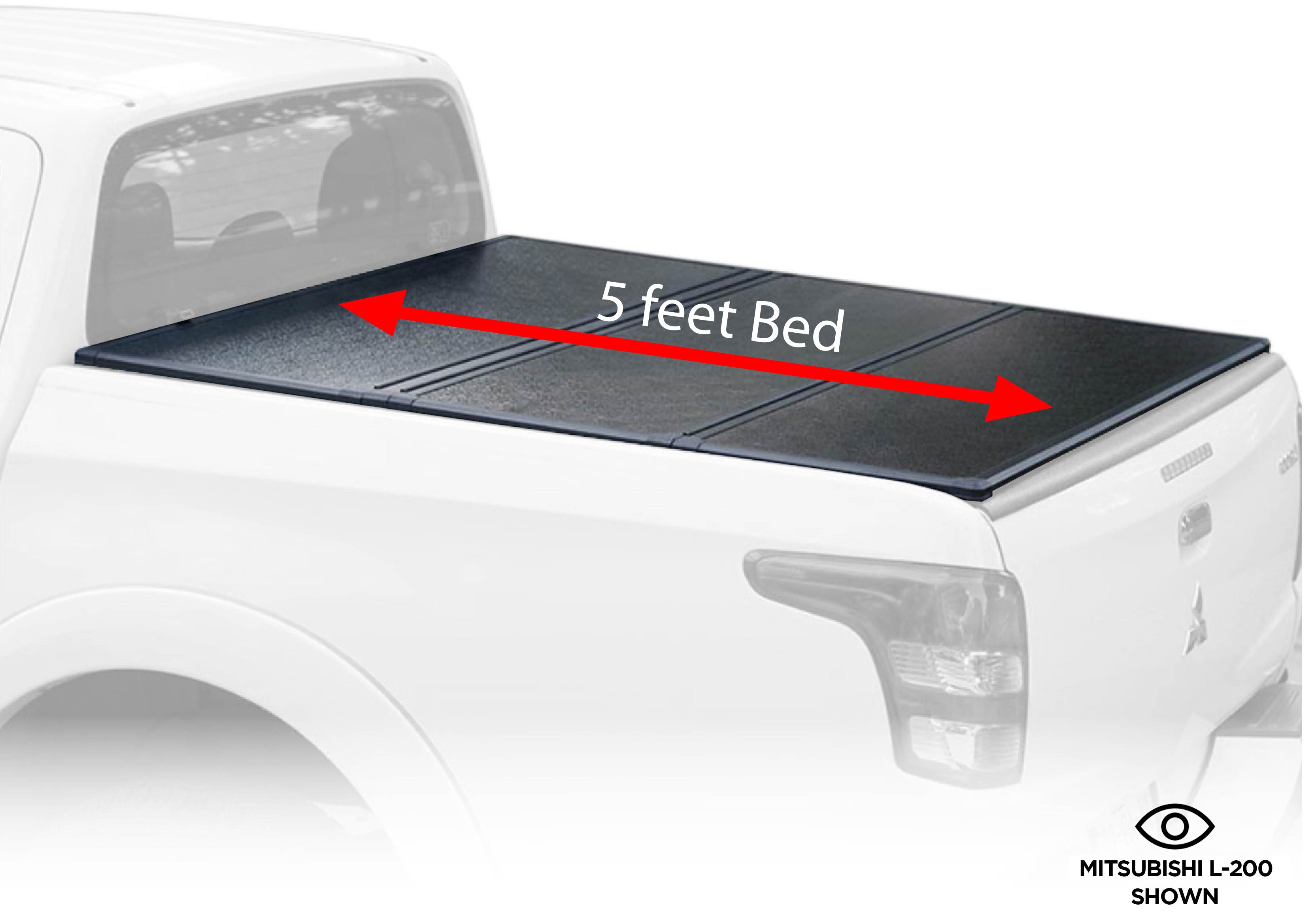 Fenza AL Hard Tri-Fold Tonneau Cover Compatible with Ford Maverick 2022–2026 | Heavy-Duty Aluminum Folding Truck Bed Cover with Secure Locking System, Waterproof Seal, and Sleek Low-Profile Design