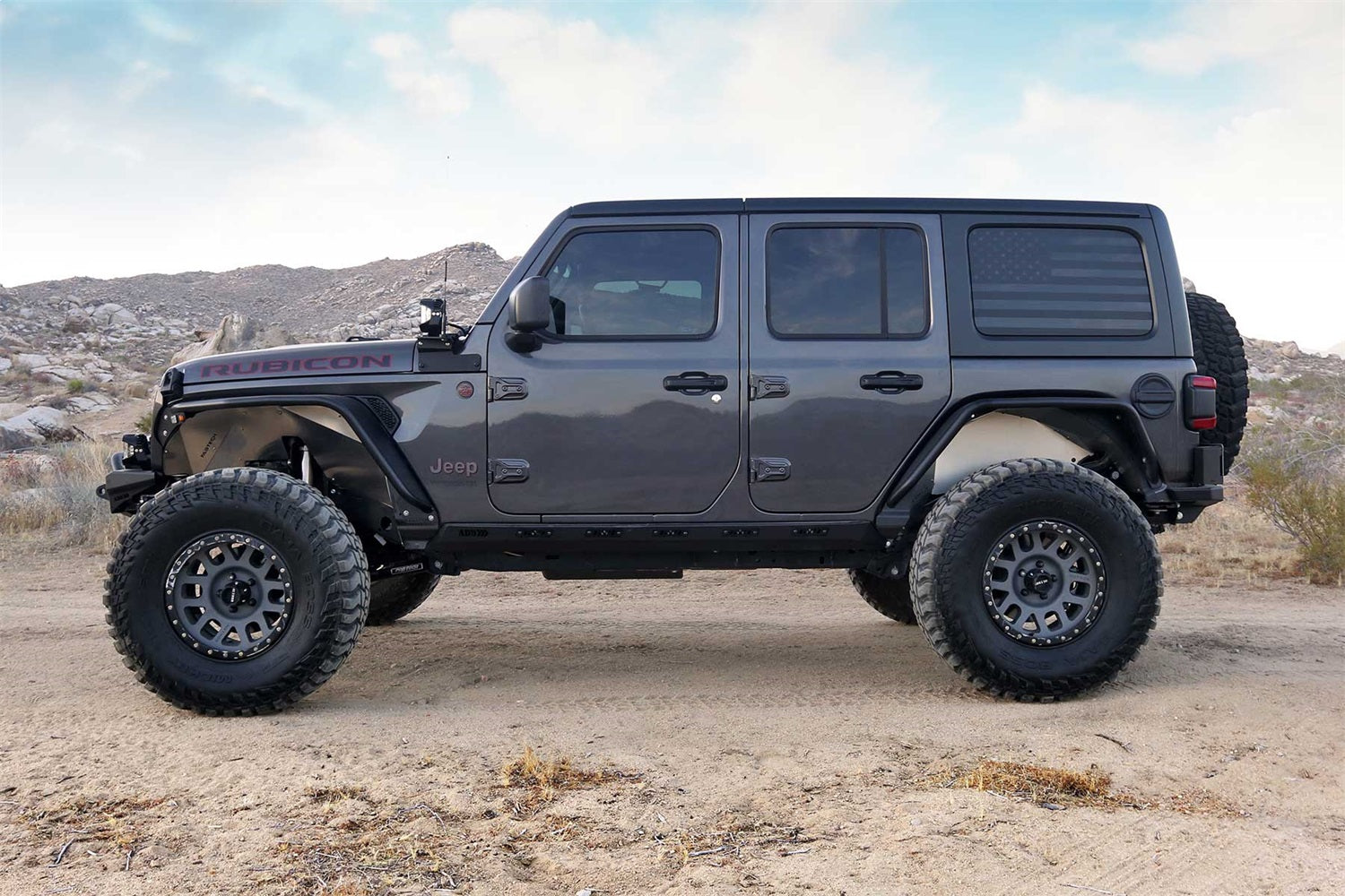 Fabtech FTS24272 Tube Fenders Fits 18-21 Wrangler (JL)