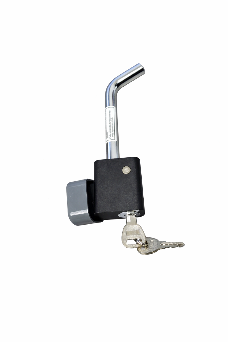 Fenza Trailer Hitch Lock Compatible with 1-1/4 Inch Receiver, 1/2 Inch Pin Diameter, Heavy Duty Steel Trailer Lock with Keys for Towing Accessories