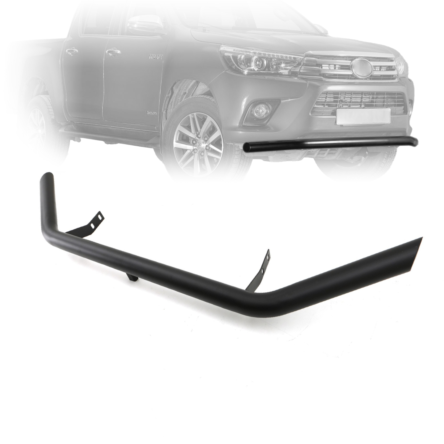 Lower Front Bumper 3" in Bar (Matte Black) Compatible With Toyota Hilux 16+