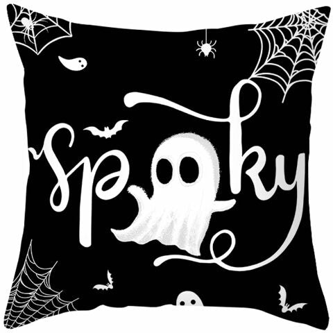 Fenza 4 Piece Set Halloween Throw Pillow For Family Room And Living Room Terrace Home Decor Made Of Durable Polyester Halloween Theme