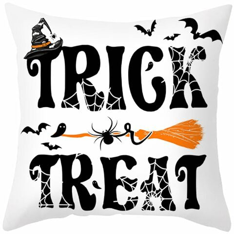 Fenza 4 Piece Set Halloween Throw Pillow For Family Room And Living Room Terrace Home Decor Made Of Durable Polyester Halloween Theme
