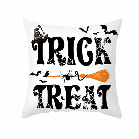 Fenza 4 Piece Set Halloween Throw Pillow For Family Room And Living Room Terrace Home Decor Made Of Durable Polyester Halloween Theme