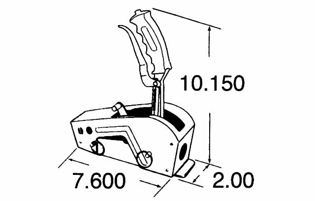 Hurst 316 Pistol Grip 2 Rear Exit Automatic Shifter Compatible with Powerglide and Turbo 350 2020