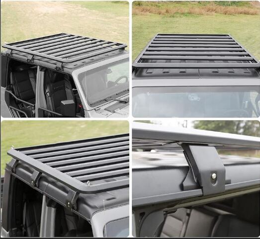 Fenza Pr1 Modular Platcompatible Withm?60" X 57"?Compatible With 20-23 Jeep Gladiator Hardtop/18-23 Jeep Wrangler Jl 2 & 4 Door With Hardtop (Incl. 21-23 4Xe & Excl. 4-Door Trims With Sky One-Touch Power Top)(Clamp Onto Rain Gutters)