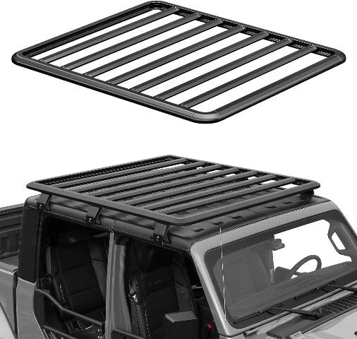 Fenza Pr1 Modular Platcompatible Withm?60" X 57"?Compatible With 20-23 Jeep Gladiator Hardtop/18-23 Jeep Wrangler Jl 2 & 4 Door With Hardtop (Incl. 21-23 4Xe & Excl. 4-Door Trims With Sky One-Touch Power Top)(Clamp Onto Rain Gutters)