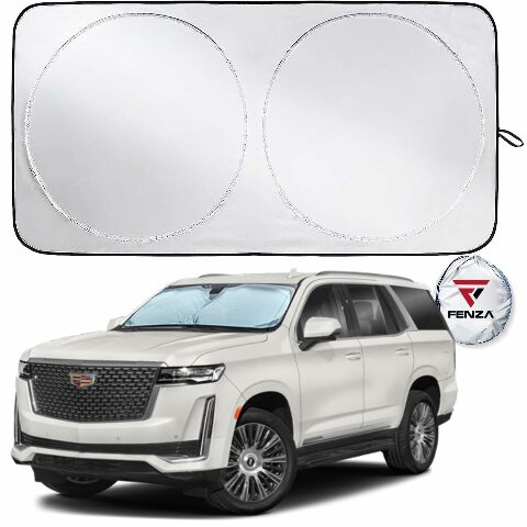 Fenza Car Accessories: Windshield Sun Shade - Car Accessories For Interior, Reflective Sunshade Offers Ultimate Protection For Car, Suvs, Trucks Interior - Car Sun Shade Windshield Blocker