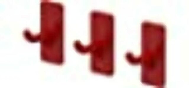 PEG BOARD SINGLE HOOK PACK OF 3