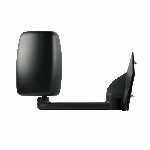 Compatible with System Passenger Side Towing Mirror Compatible with Chevrolet Express Van/GMC Savana Full Size Van, Textured Black w/PTM Cover, Dual Lens, Foldaway, Manual
