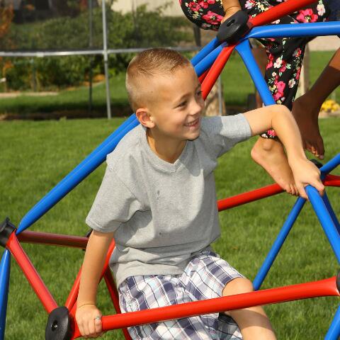 Lifetime Geometric Dome Climber Play Center (Primary Colors), 60-Inch
