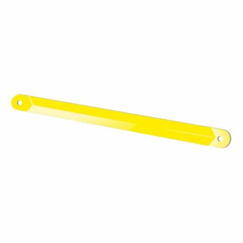 Lippert Replacement Support Arm Compatible with RV Power Stabilizer Jacks, 19.3" Long, 1-1/2" Wide, Powder-Coated Yellow Heavy-Gauge Steel, Mounting Hardware Not Included - 1134122