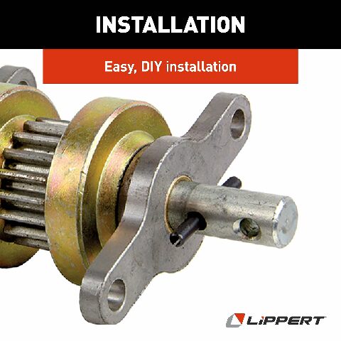 Lippert 123356 Heavy Duty RV Slide-Out Gear Pack with Steel Rollers 2.5" x 2.5"