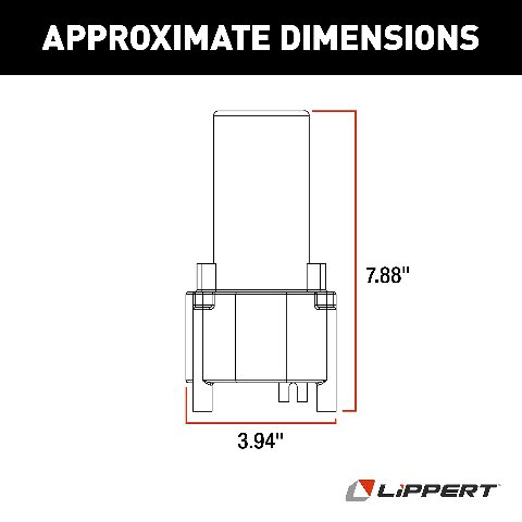 Lippert Venture Fifth Wheel Landing Gear Motor, Standard Replacement Motor, No Assembly Required, Motor Only - 142178