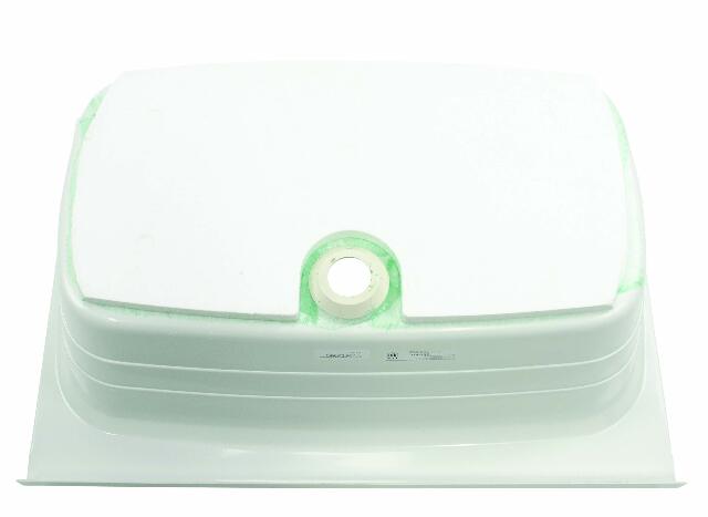 Lippert Replacement 24" x 36" White Bathtub with Center Drain, Scratch-Resistant ABS Acrylic Compatible with RVs, Travel Trailers, 5th Wheels, Motorhomes - W2436CDSPK