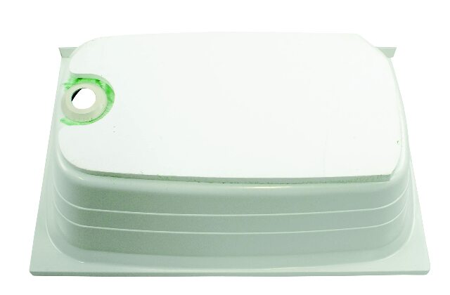 Lippert Replacement 24" x 36" White Bathtub with Left Drain, Scratch-Resistant ABS Acrylic Compatible with RVs, Travel Trailers, 5th Wheels, Motorhomes - W2436LHSPK