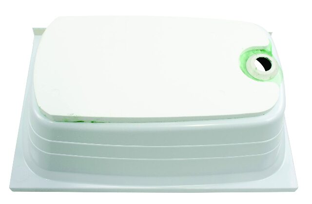 Lippert Replacement 24" x 36" White Bathtub with Right Drain, Scratch-Resistant ABS Acrylic Compatible with RVs, Travel Trailers, 5th Wheels, Motorhomes - W2436RHSPK