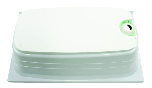 Lippert Replacement 24" x 40" White Bathtub with Right Drain, Scratch-Resistant ABS Acrylic Compatible with RVs, Travel Trailers, 5th Wheels, Motorhomes - W2440RHSPK