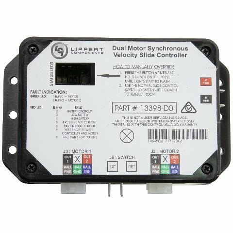 Lippert Replacement V-Sync II Controller Compatible with Various In-Wall Slide-Outs, Version 13398-DO Assembly Compatible with 3398-C2 Controllers, Exact-Match Component - 211852