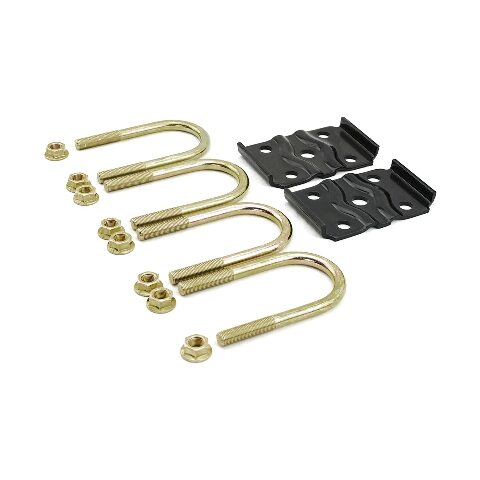 Lippert Components Replacement Axle Mounting Kit with 2.38" Tube and U-bolt Design Compatible with RV Travel Trailer Suspension Systems - 297427